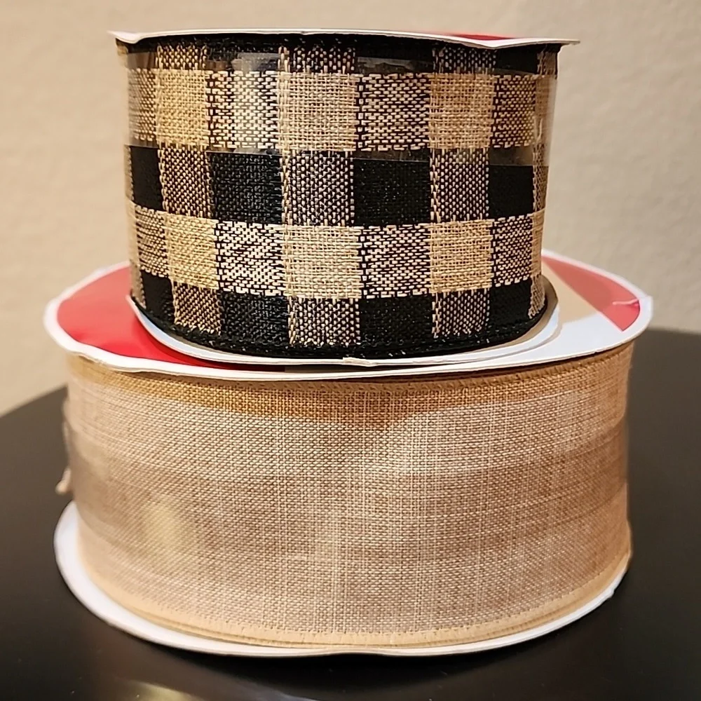 NEW Celebrate It Holiday Ribbon, Set of 2 Rolls, 2-1/2